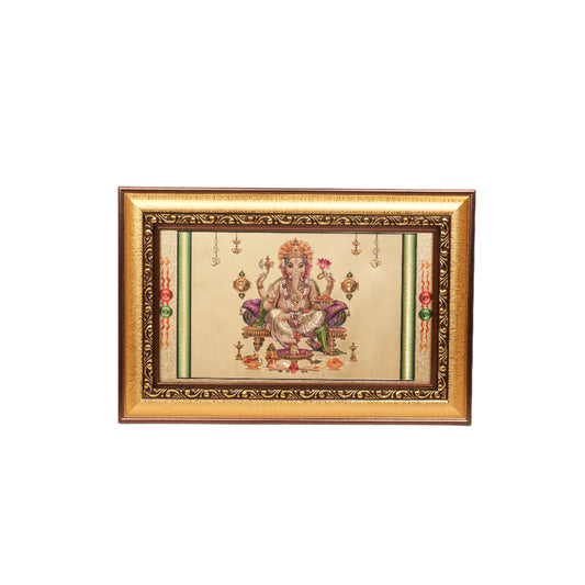 Traditional Seated Ganesha Wall Frame
