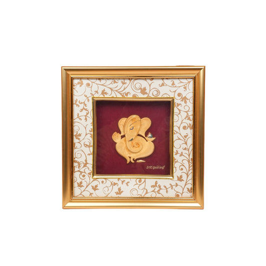 Gold Leaf Ganesha Wall Frame