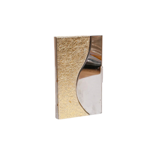 Elegant Textured Card Holder in Gold