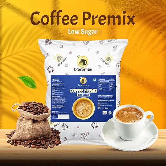 D'aromas Instant Coffee Powder Less Sugar Premix.