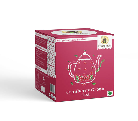 Cranberry Green Tea 10 Tea Bags