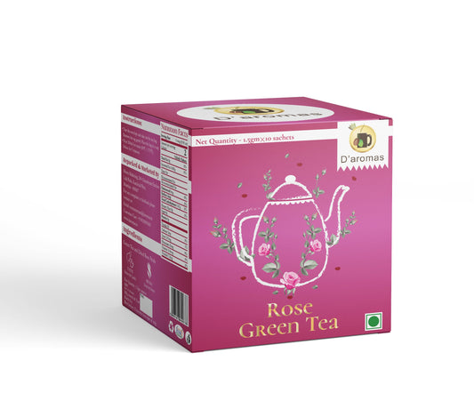 Rose Green Tea 10 Tea Bags