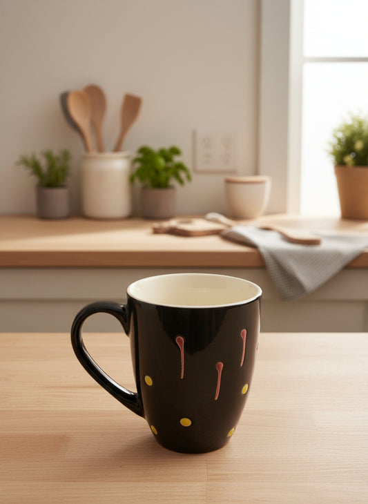 Elegant Black Ceramic Mug