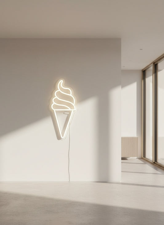 Ice Cream Design Neon LED Light