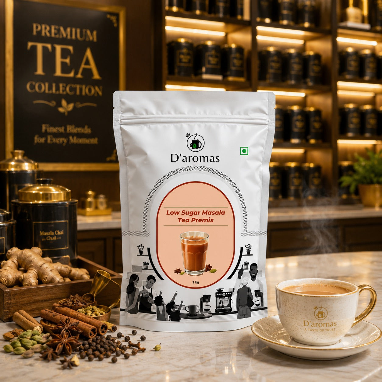 low sugar tea premix