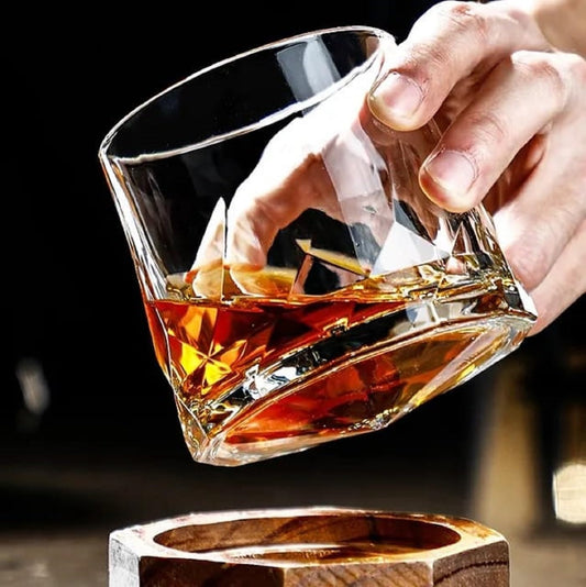 Spinning Whiskey Glass