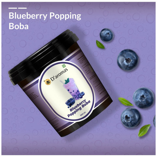 Blueberry Fruit Flavored Popping Boba