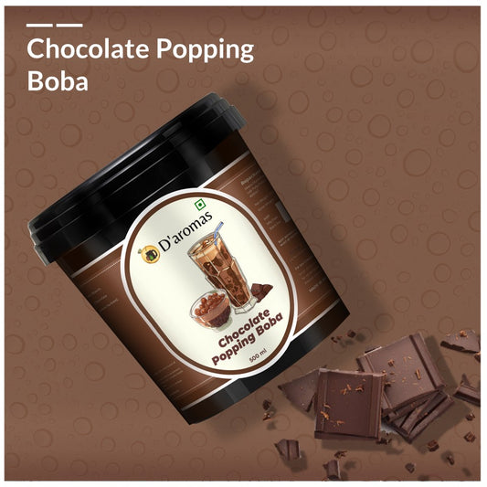 Chocolate Flavored Popping Boba