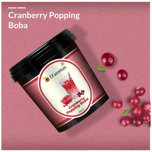 Cranberry Fruit Flavored Popping Boba