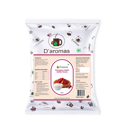 Strawberry Belgian Waffle & Pancake Mix (Maida)