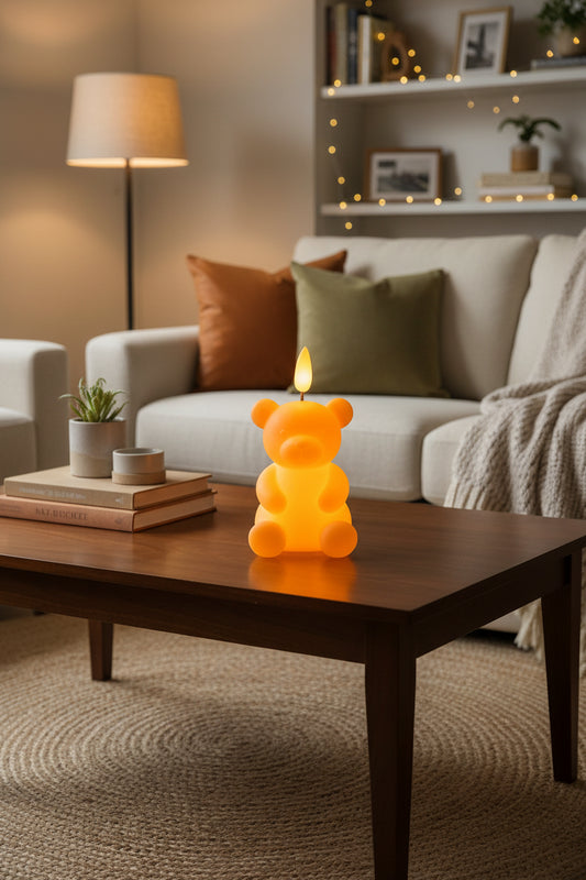 Teddy Bear LED Candle