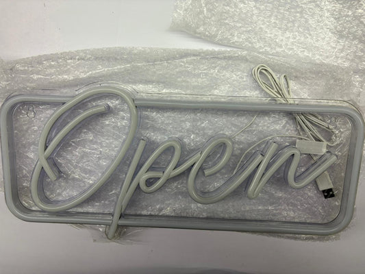 D'aromas Open Sign Design Neon LED Light