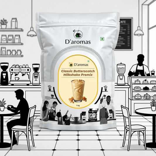 D’aromas Butterscotch Milkshake Premix (Artificial Flavour)