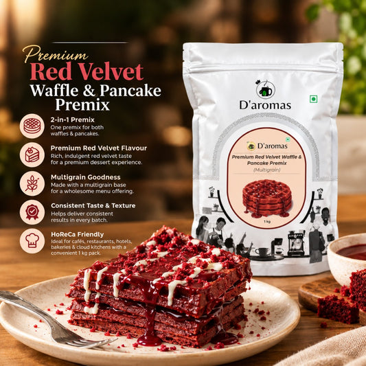 Premium Red Velvet Waffle & Pancake Premix – Multigrain