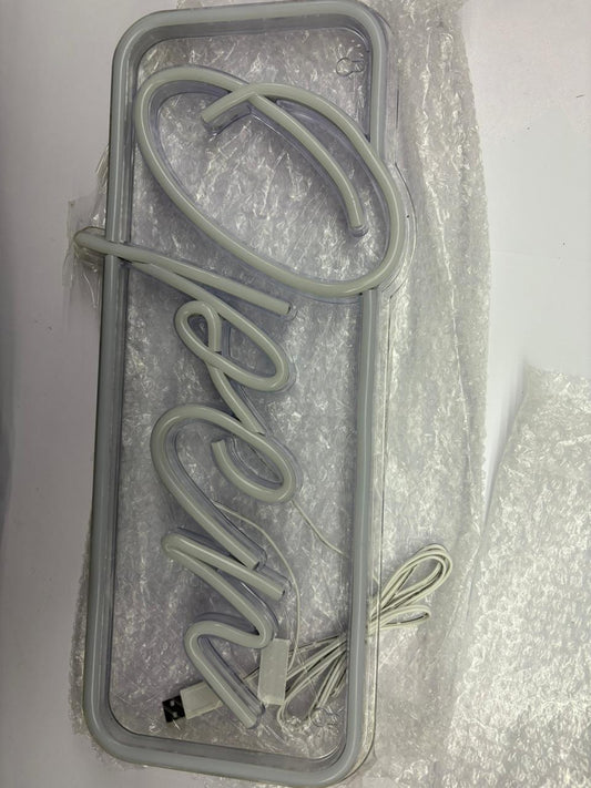 D'aromas Open Sign Design Neon LED Light