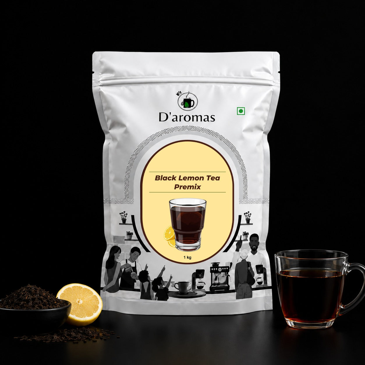 black lemon tea