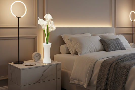 Calla lily LED light - White