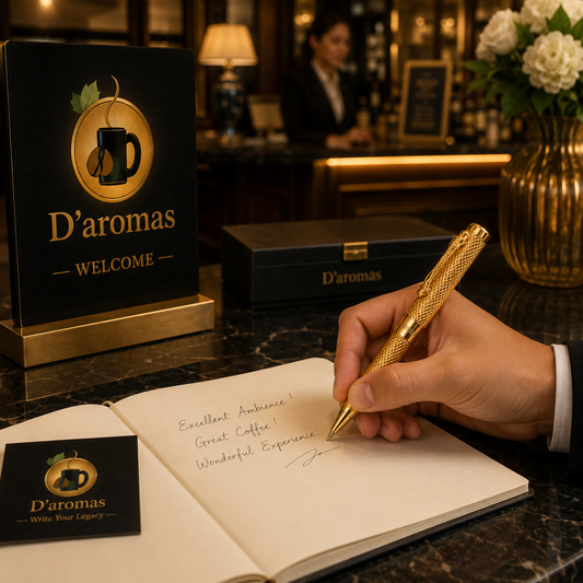 Elegant Dragon Pens in Gold