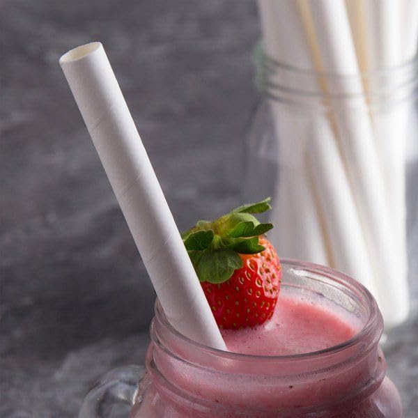 paper straw for smoothie, cold coffee, drinks and hot & cold beverages