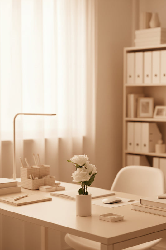 White Rose LED Light